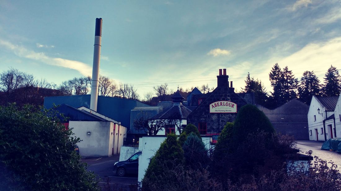 Aberlour Distillery in Speyside - whisky tastings available